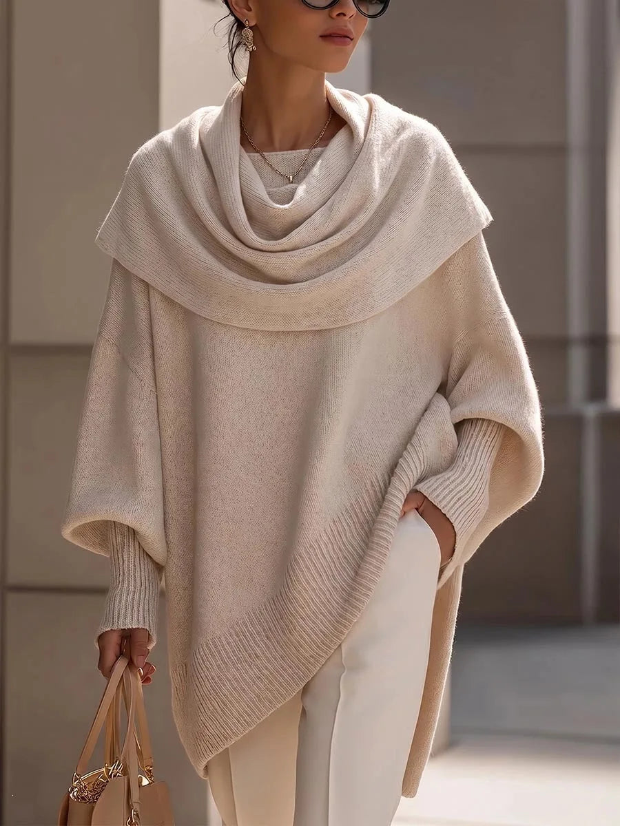 Zuzanna Scarf Collar Poncho