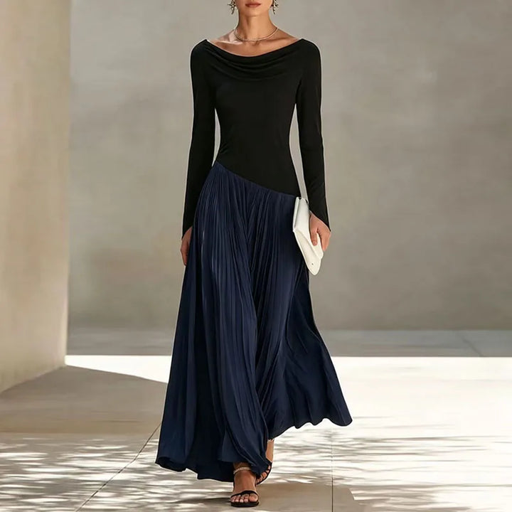Anna Flowing Draped Maxi Dress
