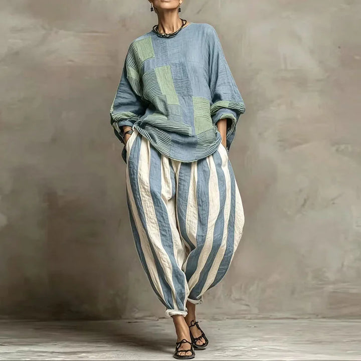 Ginnea Patchwork Two-Piece Set