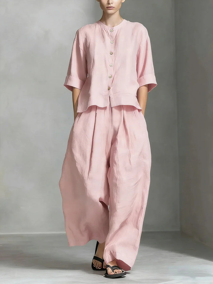 Helena Summer Linen Matching Set