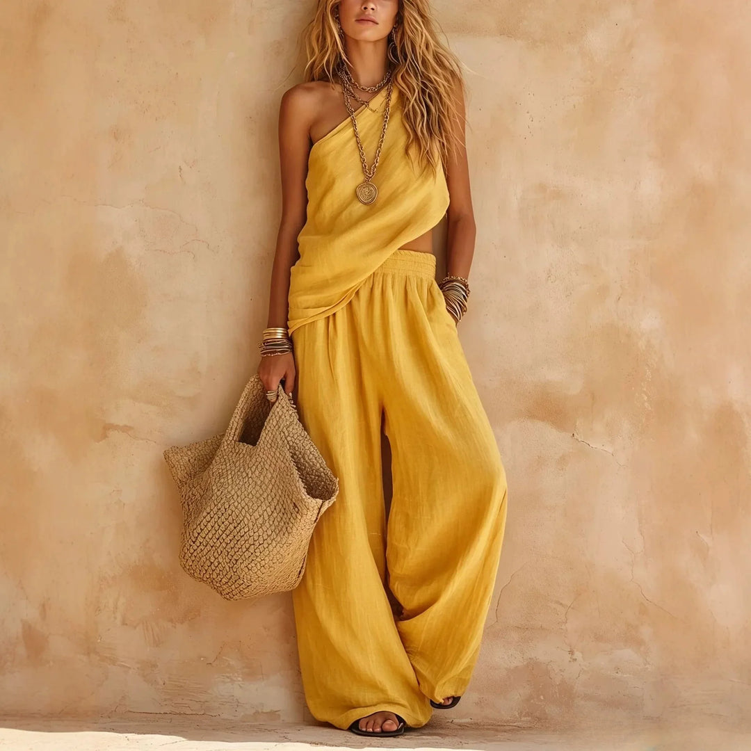 Samira One Shoulder Lounge Set