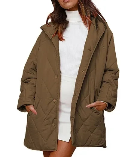 Aveline Button Front Parka
