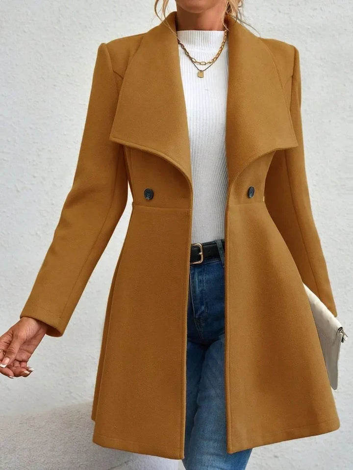 Anneke Waterfall Collar Coat