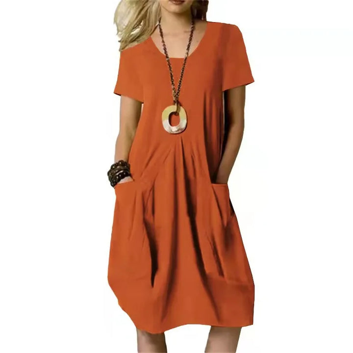 AbhigailCasual Pocket Midi Dress