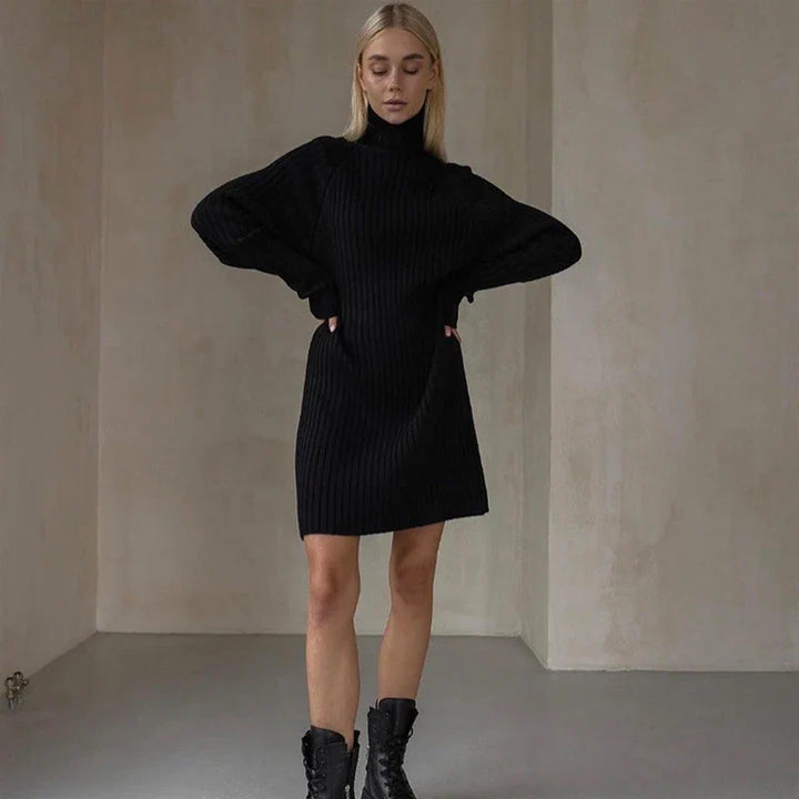 Laurel High Neck Sweater Dress