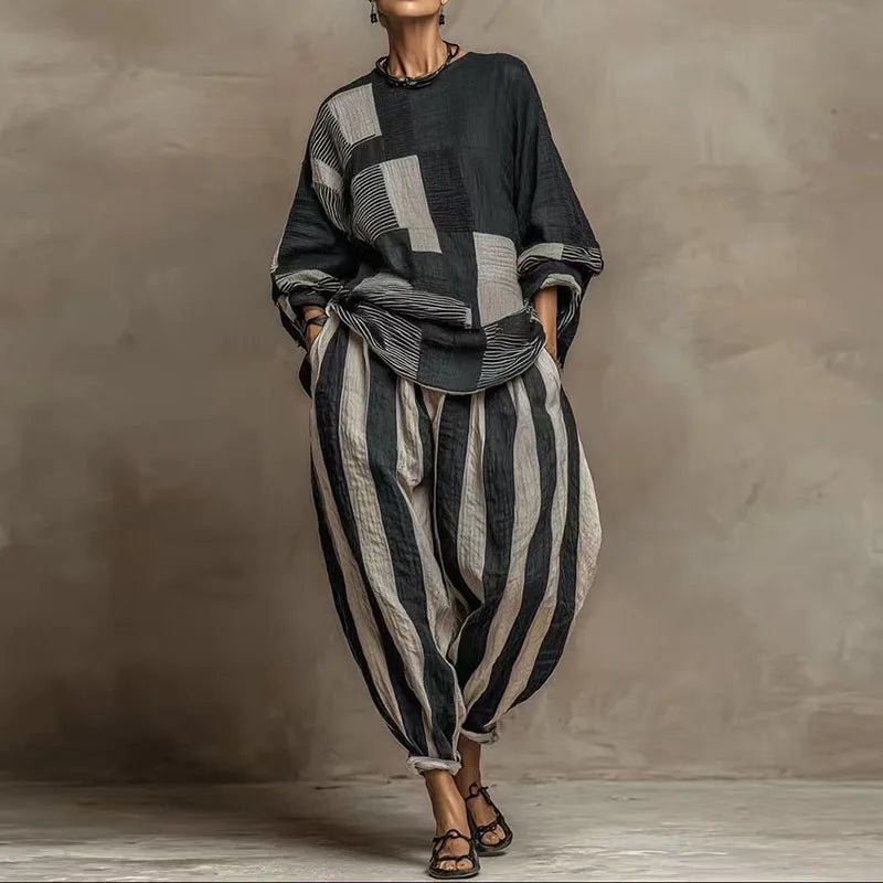Ginnea Patchwork Two-Piece Set