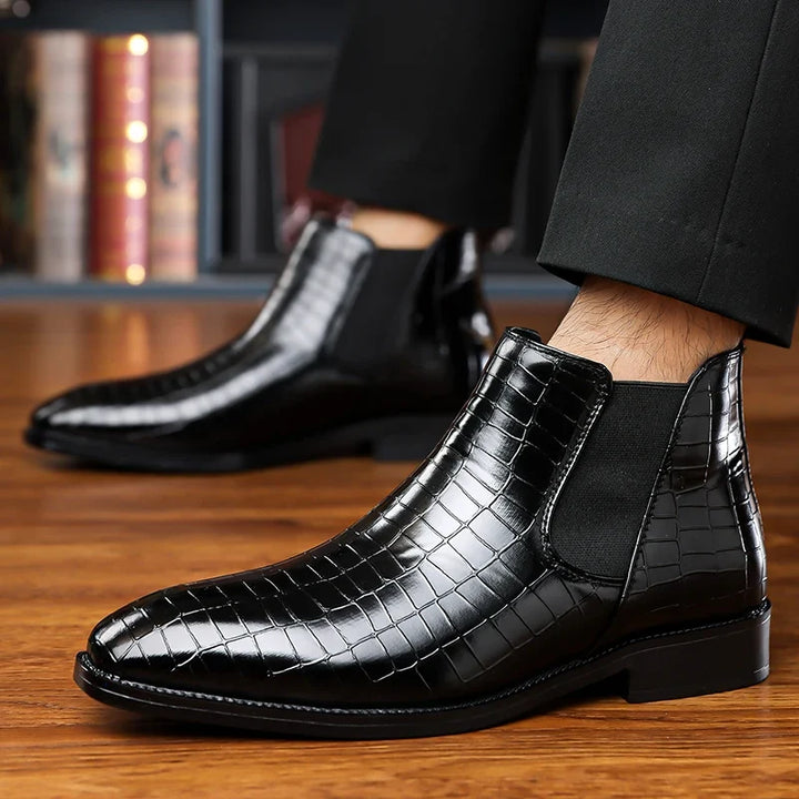 Alistair Croc Embossed Chelsea Boot