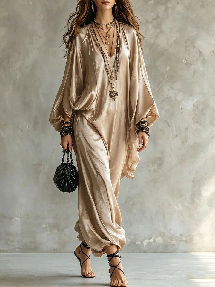 Aria Satin Wide Leg Jumpsuit