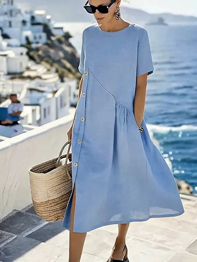 Anouk Relaxed Short Sleeve Midi Dress
