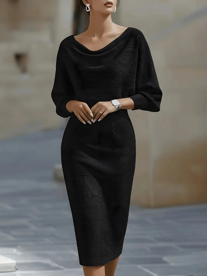 Camille Cowl Neck Midi Dress