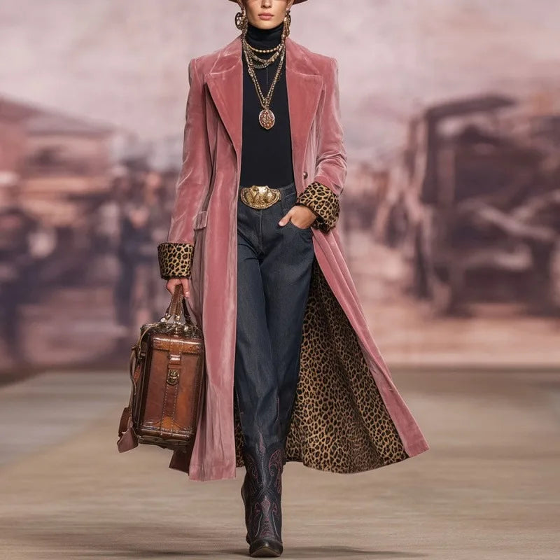 Wren Velvet Duster Long Coat