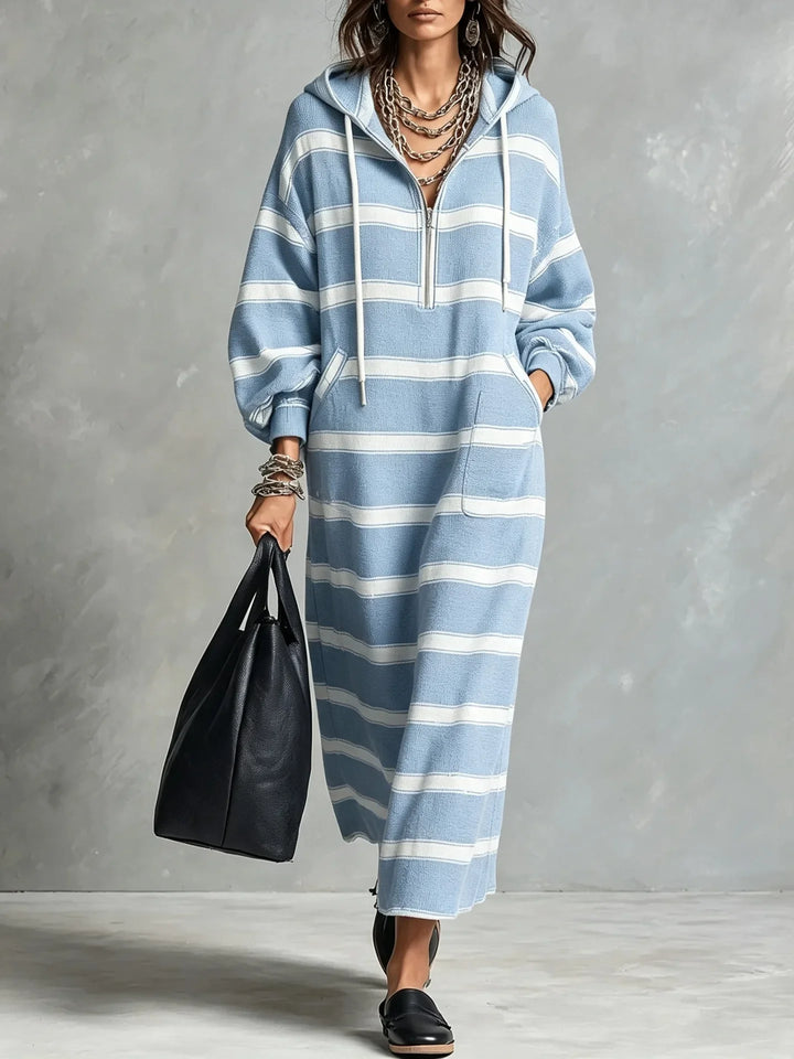Sienna Half Zip Hoodie Dress