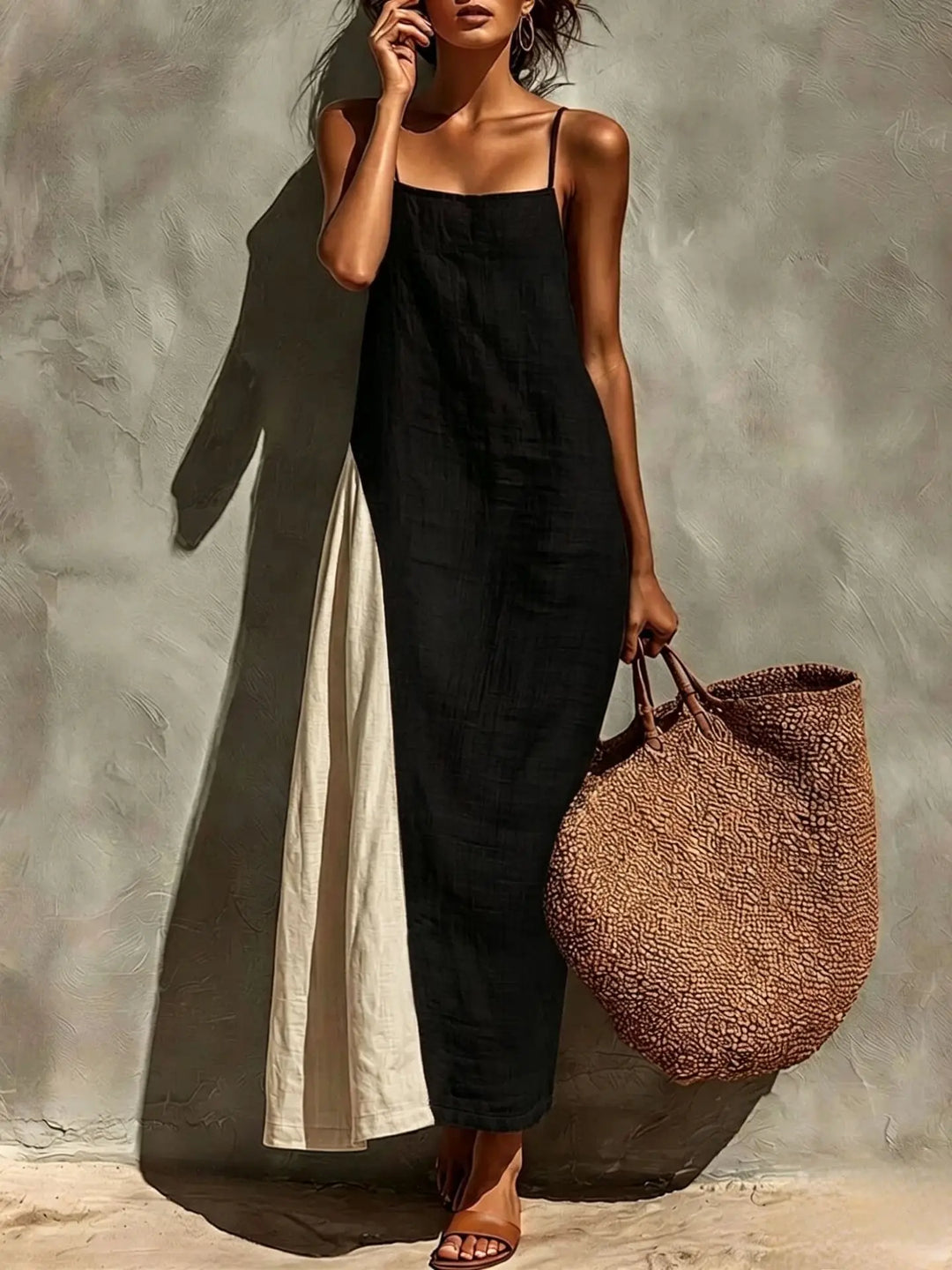 Erline Relaxed Linen Maxi Dress