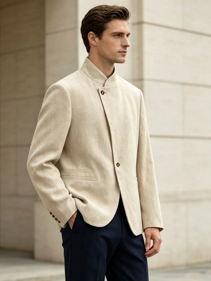 Gideon Mandarin Collar Blazer
