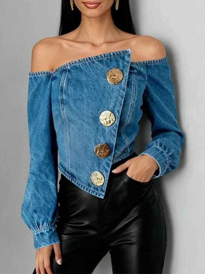 Matilda Off Shoulder Denim Blouse