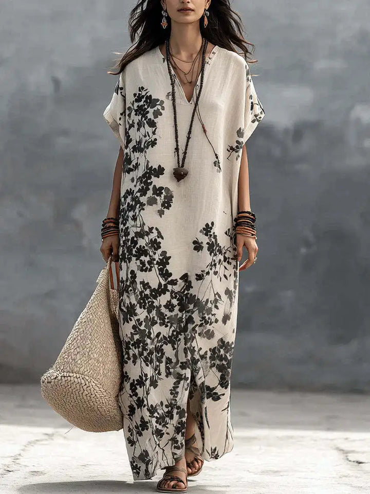 Gemma Bohemian V Neck Maxi Dress