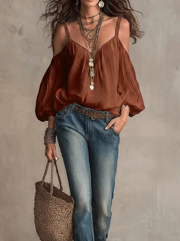 Madeline Off Shoulder Boho Blouse