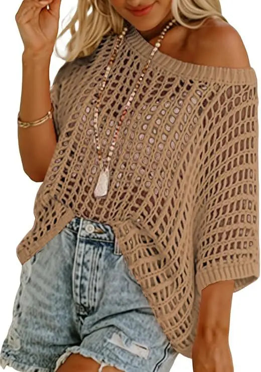 Monica Open Knit Sweater
