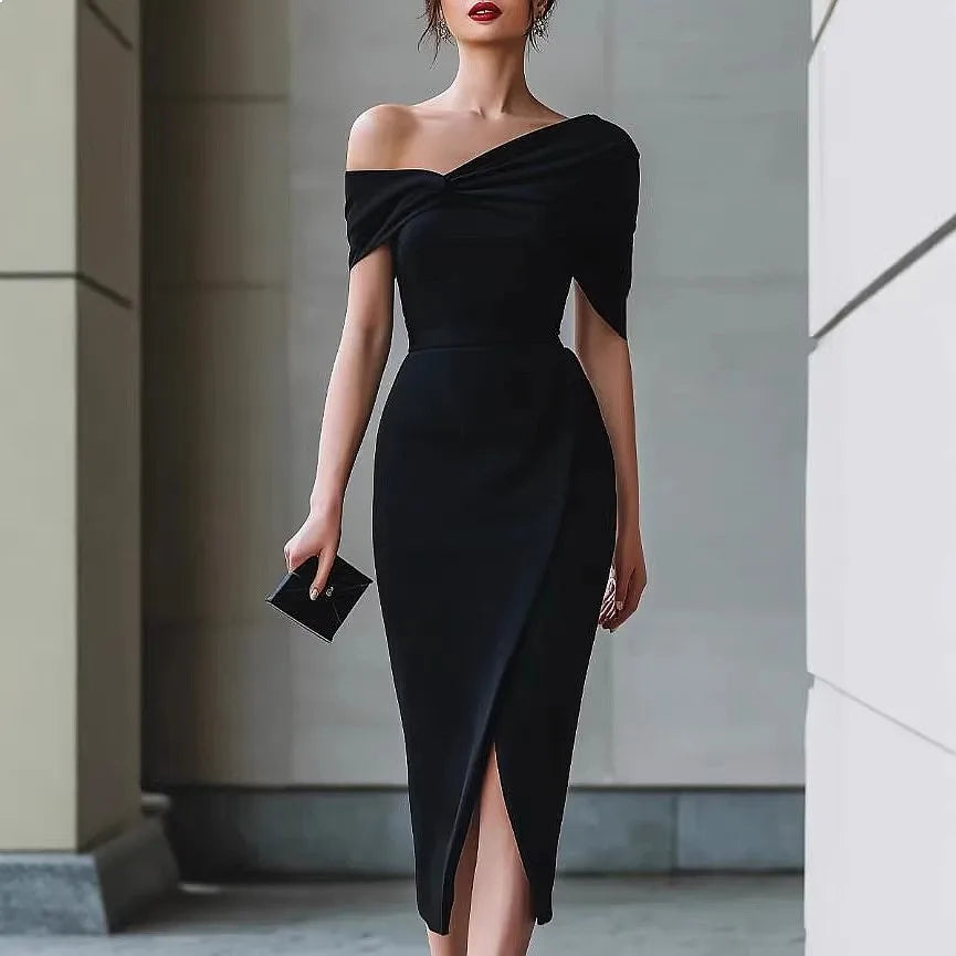 Zara Off Shoulder Midi Dress