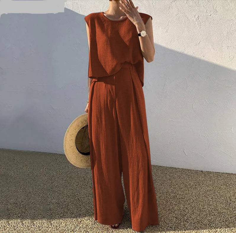 Raina Chic Relaxed Linen Set