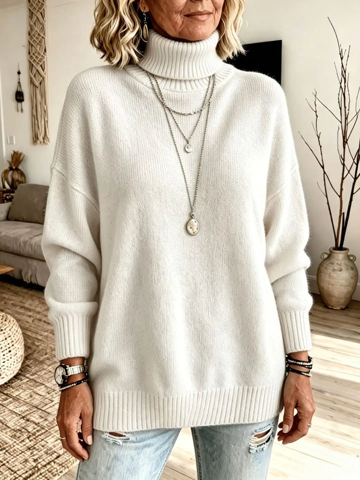 Genevieve Ribbed Turtleneck Sweater