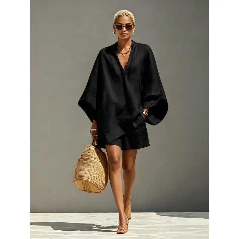 Aliana Batwing Sleeve Matching Set