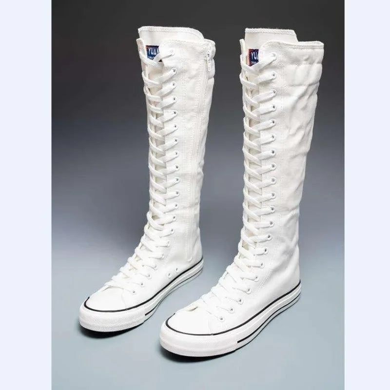 Odile Lace Up Knee Boots