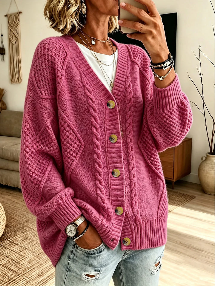Elina Cable Knit Cardigan