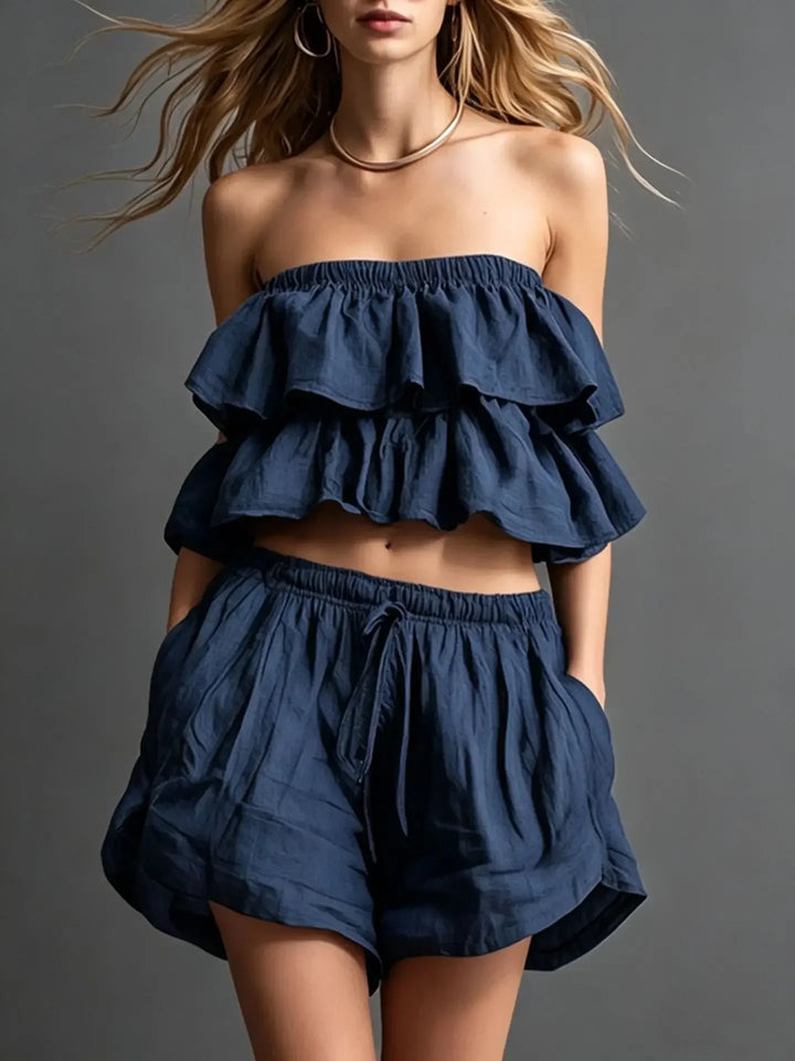 Olinda Off Shoulder Two Piece Set