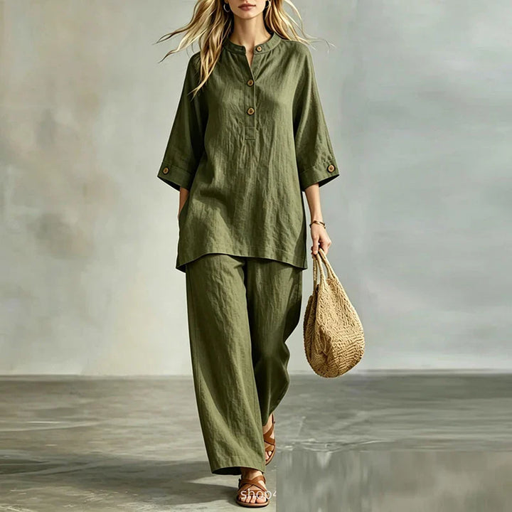 Aria Casual Linen Matching Set