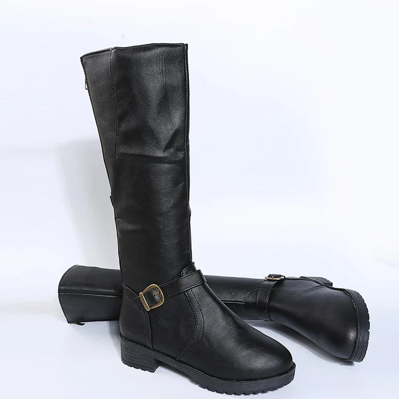 Cassia Side Zip Riding Boots
