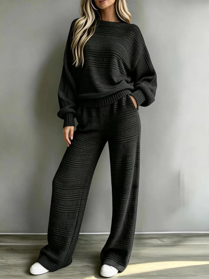 Maya Cozy Stripe Matching Set