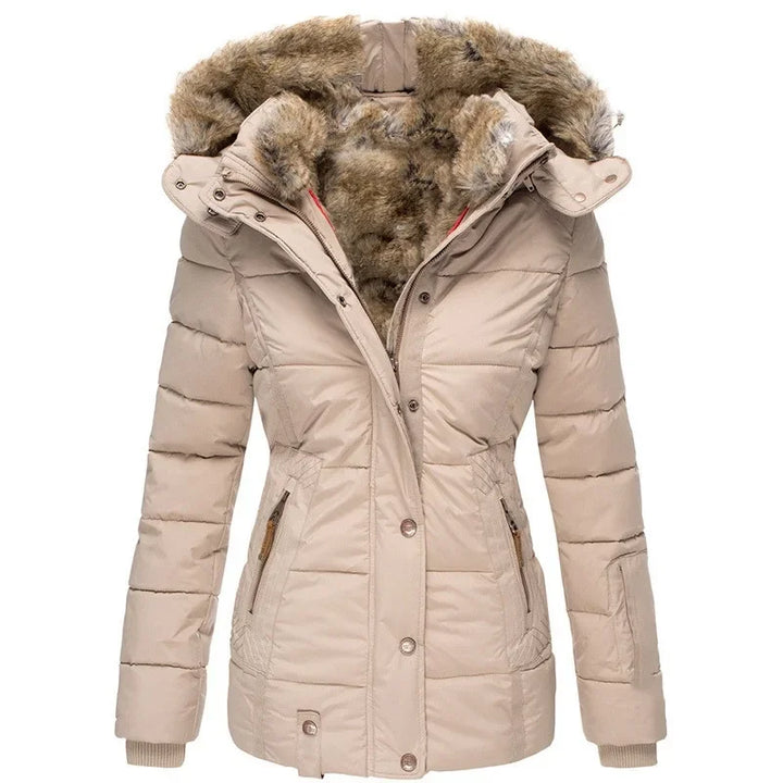 Avril Detachable Faux Fur Puffer