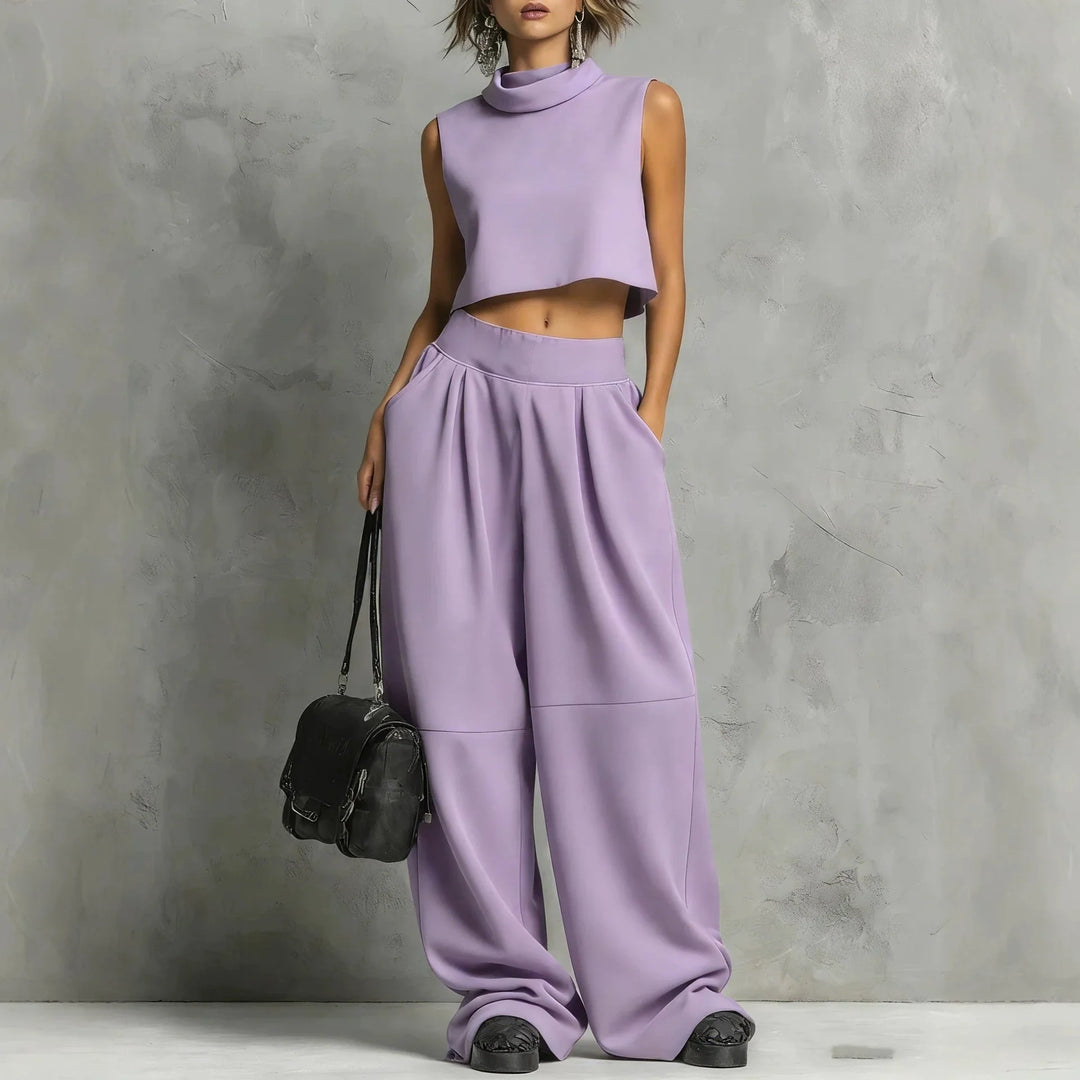 Galina Crop Top & Trouser Set