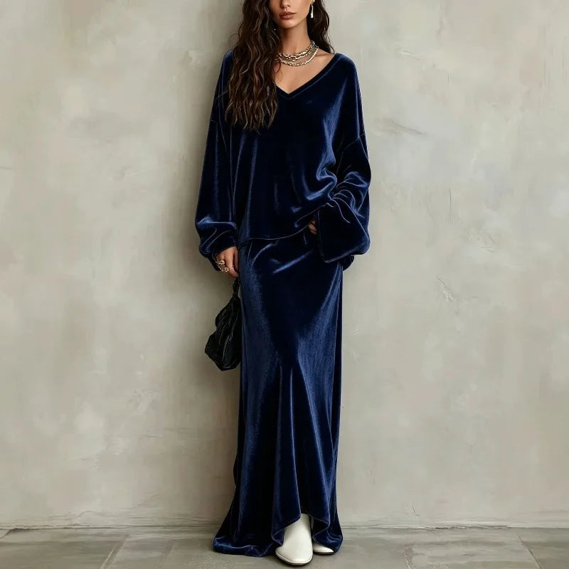 Theodosia Mermaid Hem Skirt Set