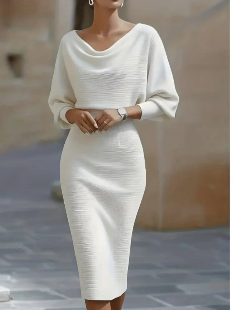 Camille Cowl Neck Midi Dress