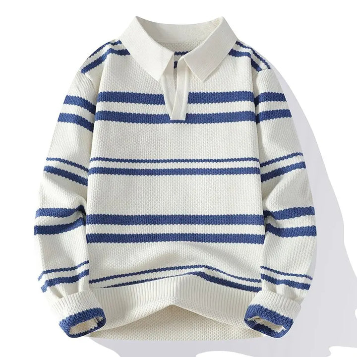 Jonah Split Collar Polo Sweater