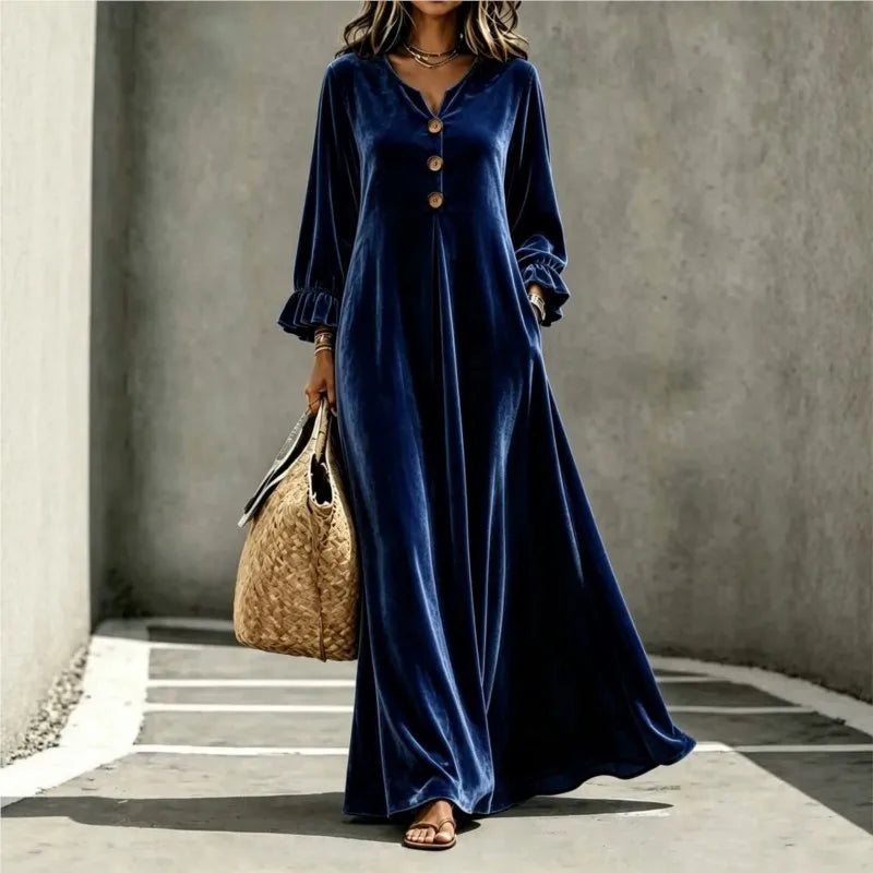 Celandine Velvet Maxi Dress