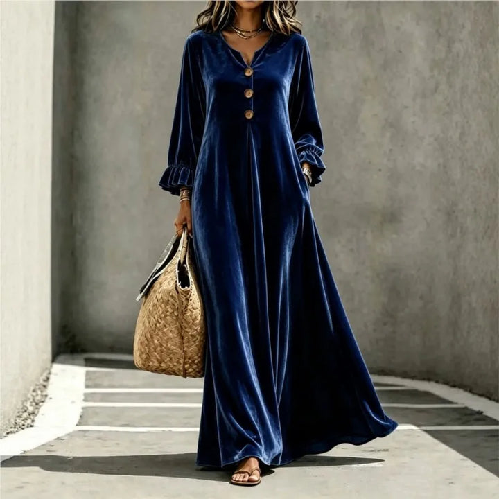 Celandine Velvet Maxi Dress
