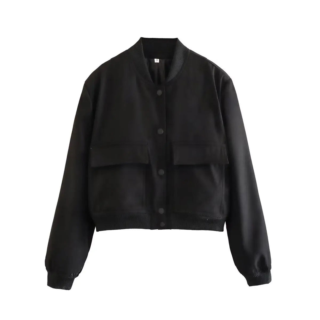 Priscilla Cropped Bomber Jacket