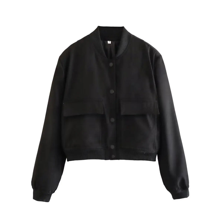 Priscilla Cropped Bomber Jacket