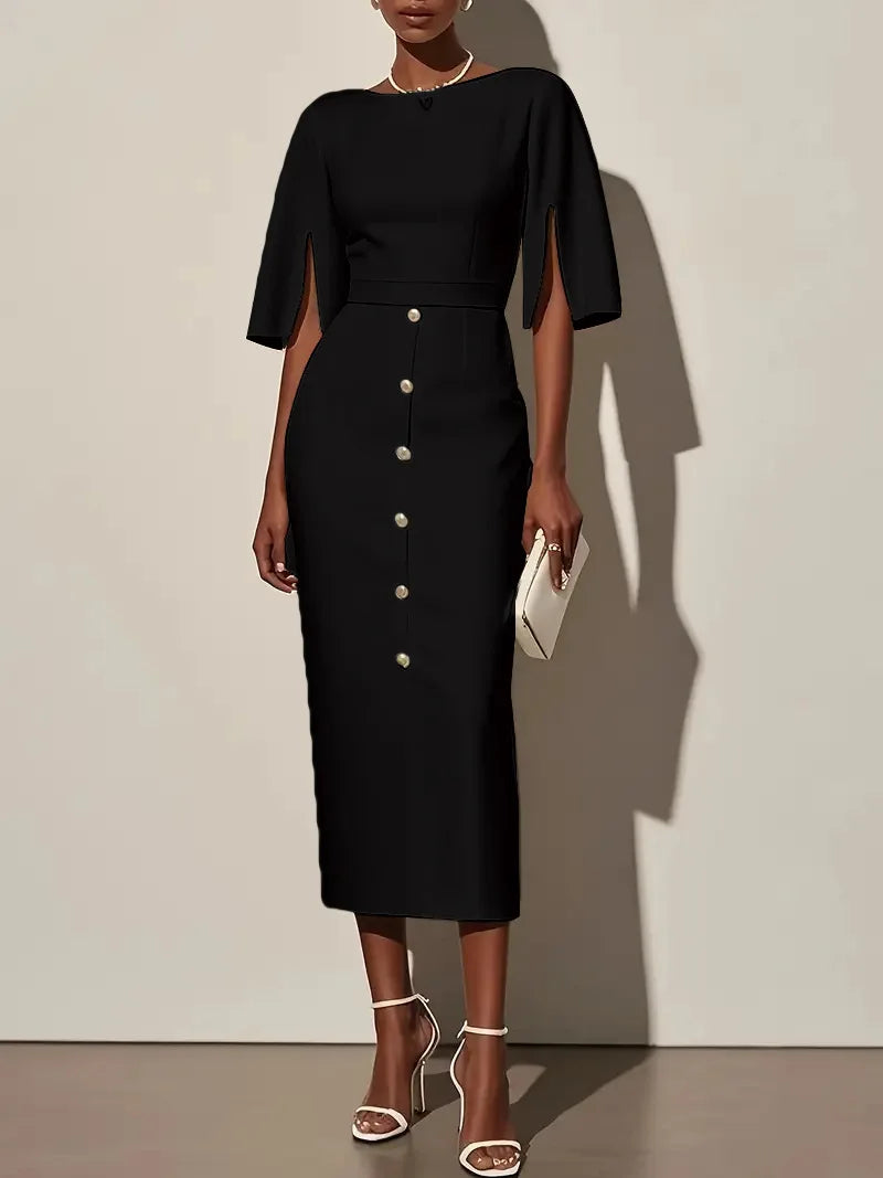 Solane Semi Formal Midi Dress