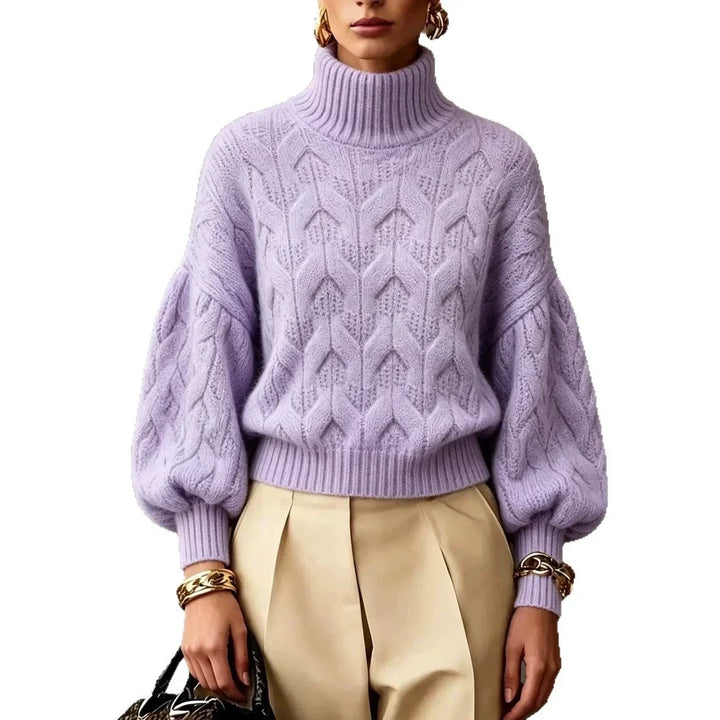 Margaux Cable Knit Turtleneck