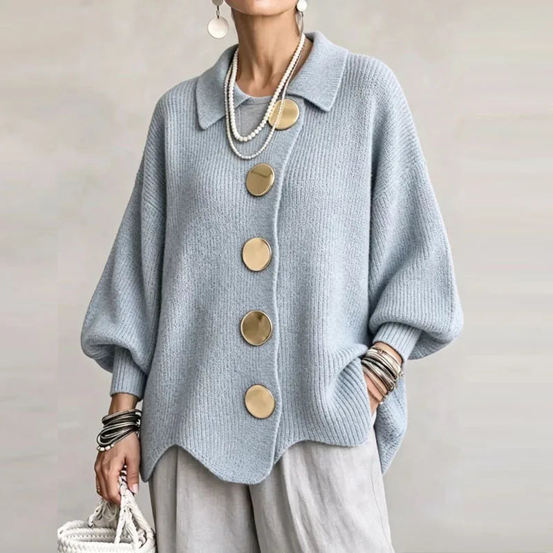 Freya Comfortable Button Cardigan