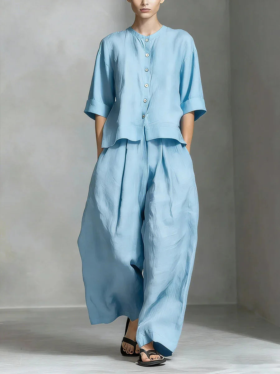 Helena Summer Linen Matching Set