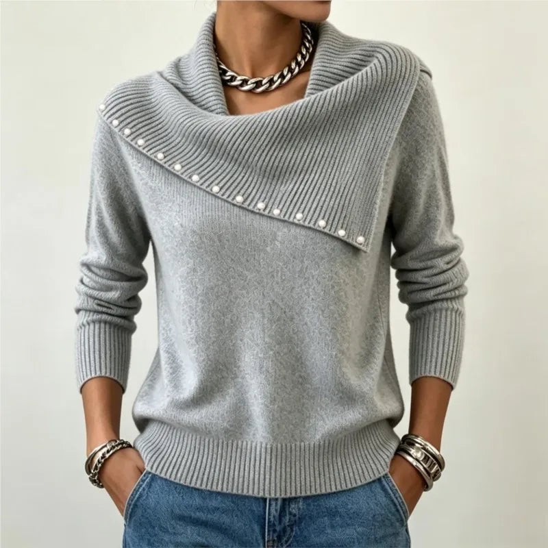 Ivette Scarf Collar Sweater