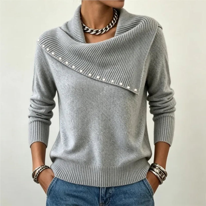 Ivette Scarf Collar Sweater