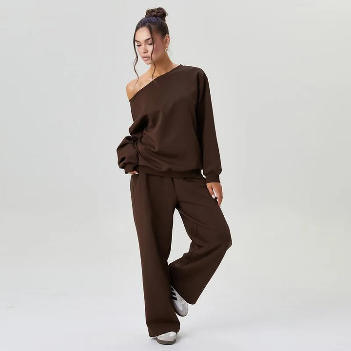 Estelle Off Shoulder Tracksuit Set