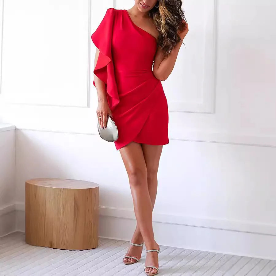 Aurelia Elegant Ruffle Mini Dress