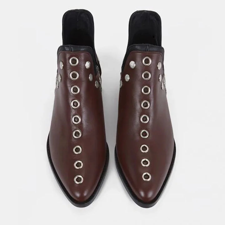 Marisette Stud Pointed Ankle Boot